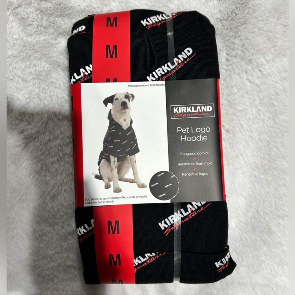 Kirkland Signature Black Pet Hoodie for Dogs/Cats - MEDIUM